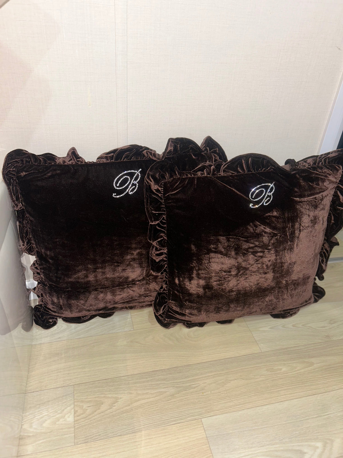 B Chocolate Cushion Set of 2