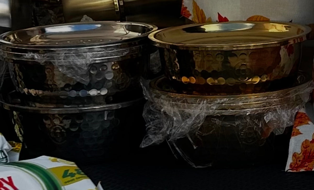 Lidded Hammered Bowls